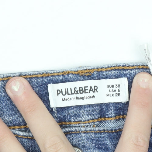 Pull&Bear Women Blue Size 10 Skinny Ripped Jegging Jeans
