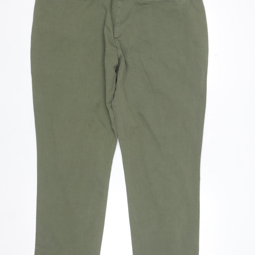 Primark Women’s Green Straight Denim Jeans Size 18 Regular Fit