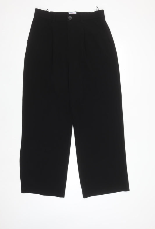 Savida Women’s Black Wide-Leg Dress Pants Size 12 Tailored Fit