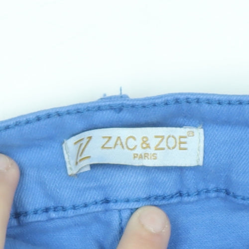 Zac & Zoe Women’s Blue Wide-Leg Stretch Cotton Jeans Size 2XL