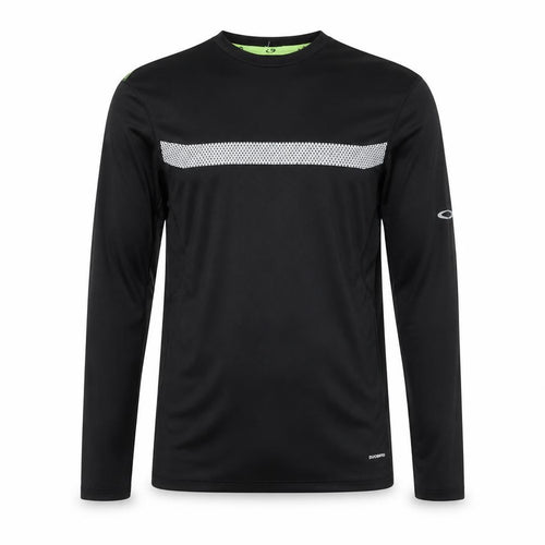 Champion Mens Black Long Sleeve Duodry Athletic Running Top Size S