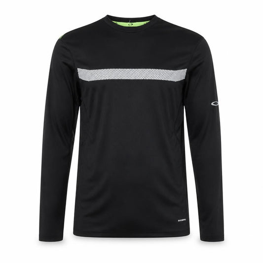 Champion Mens Black Long Sleeve Duodry Athletic Running Top Size S