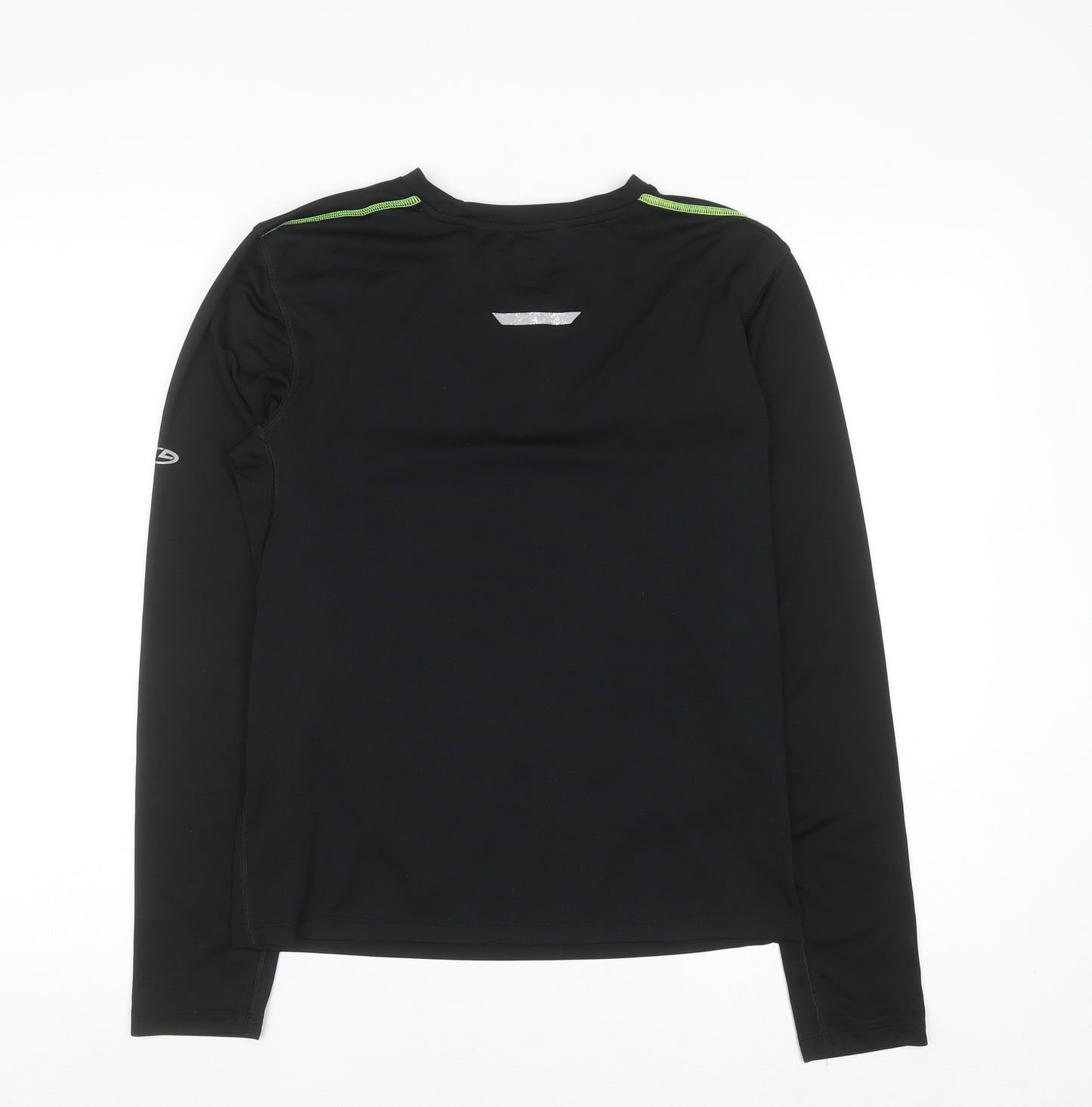 Champion Mens Black Long Sleeve Duodry Athletic Running Top Size S
