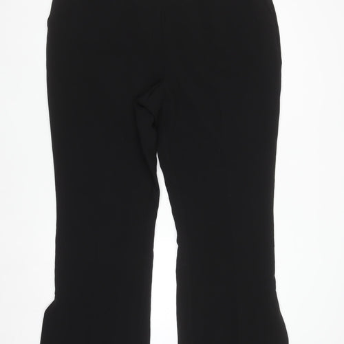 Gallery Womens Black UK 20 Straight Dress Pants Workwear