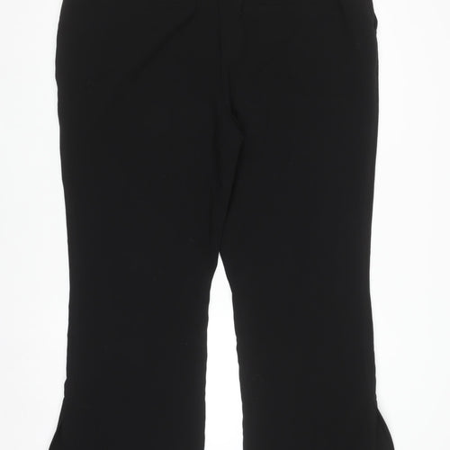 Gallery Womens Black UK 20 Straight Dress Pants Workwear