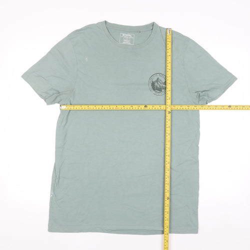 Mountain Warehouse Men’s Green Outdoor Graphic T-Shirt Size L Cotton