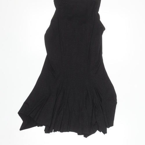 Dunnes Women’s Black Beaded A-Line Sleeveless Party Dress Size 10