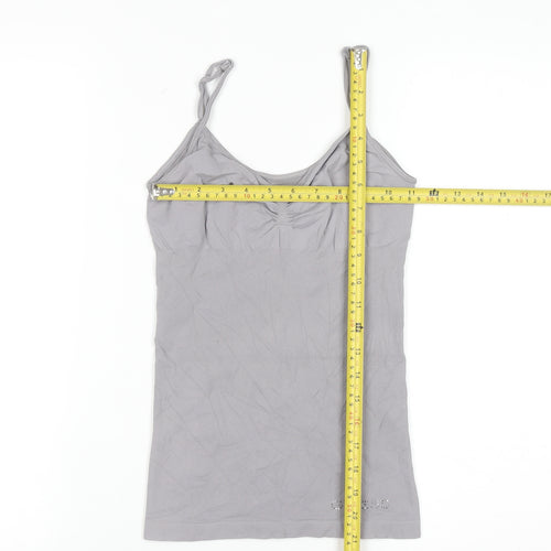 Guess Womens Grey XS Camisole Tank Top Spaghetti Strap
