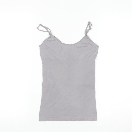 Guess Womens Grey XS Camisole Tank Top Spaghetti Strap