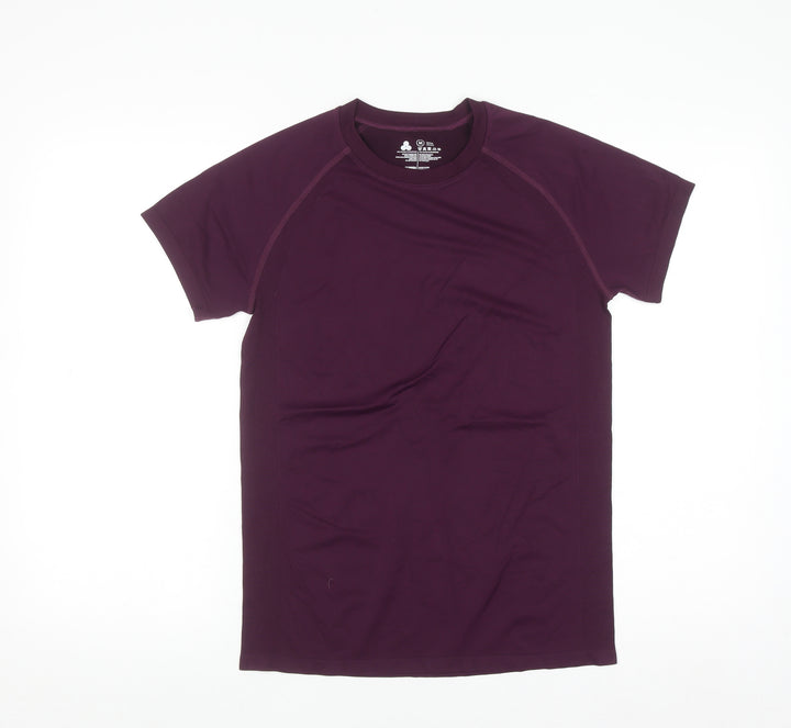 Dunnes Stores Men's Purple Athletic T-Shirt M Moisture Wicking Gym Top