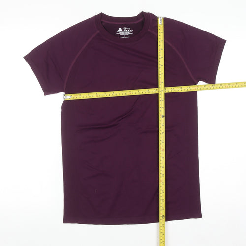 Dunnes Stores Men's Purple Athletic T-Shirt M Moisture Wicking Gym Top