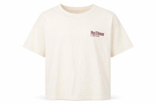 Front view of Dunnes Men Ivory Graphic Oversized Cotton T-Shirt M