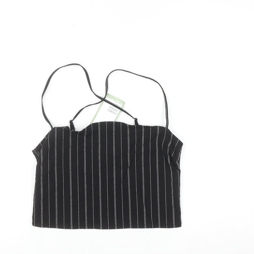 H&M Divided Women’s Black Striped Camisole Top Size 12