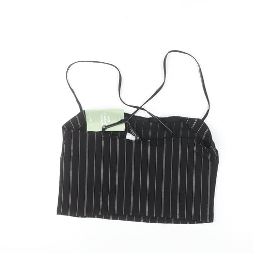 H&M Divided Women’s Black Striped Camisole Top Size 12