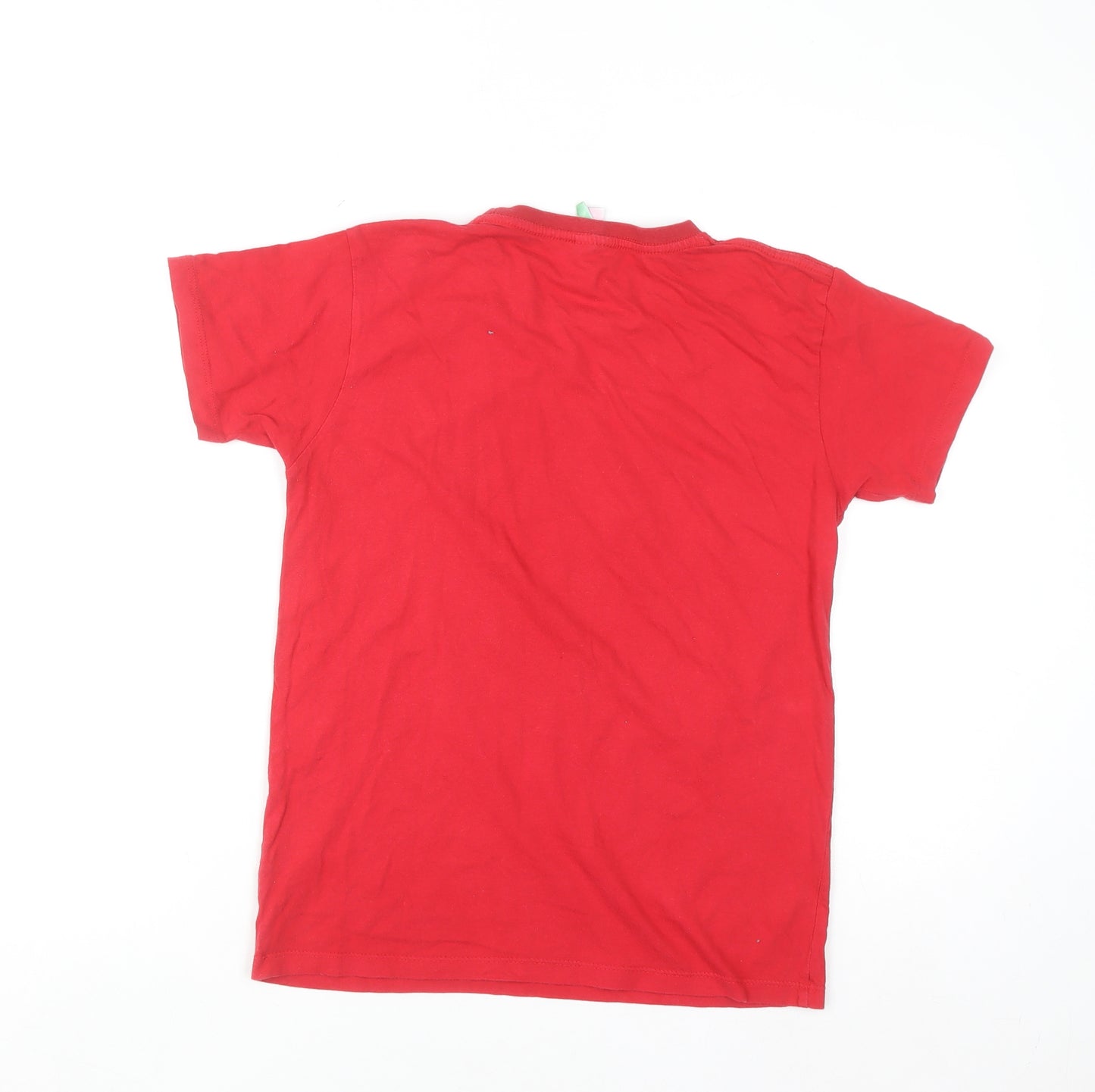 Força Portugal Boys Red Ronaldo Graphic T-Shirt 12-14 Years Cotton Casual