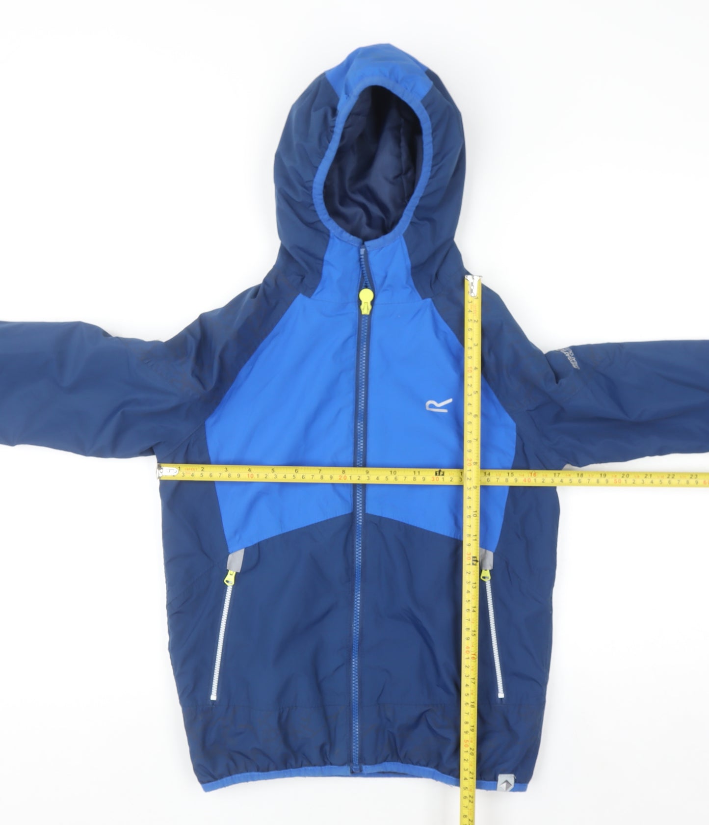 Regatta Boys Blue Hooded Windbreaker Jacket 11-12 Years Waterproof Lightweight