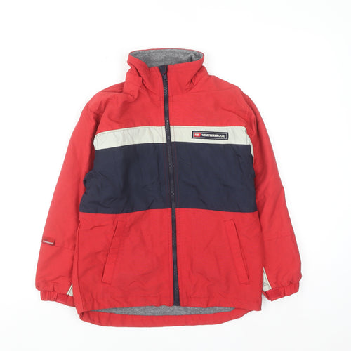Weatherproof Boys Red Colourblock Lined Puffer Jacket 7 Years