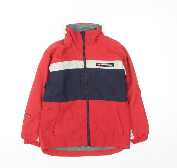Weatherproof Boys Red Colourblock Lined Puffer Jacket 7 Years