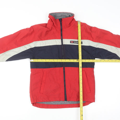 Weatherproof Boys Red Colourblock Lined Puffer Jacket 7 Years