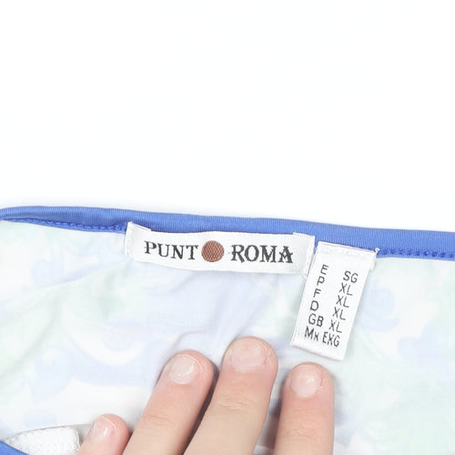 Punt Roma Womens Multicoloured Floral Sleeveless Tunic Blouse XL