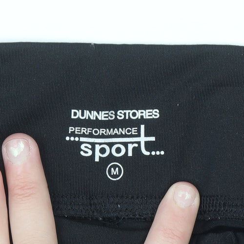 Dunnes Stores Women's Black Ankle Leggings Size M Performance Sport