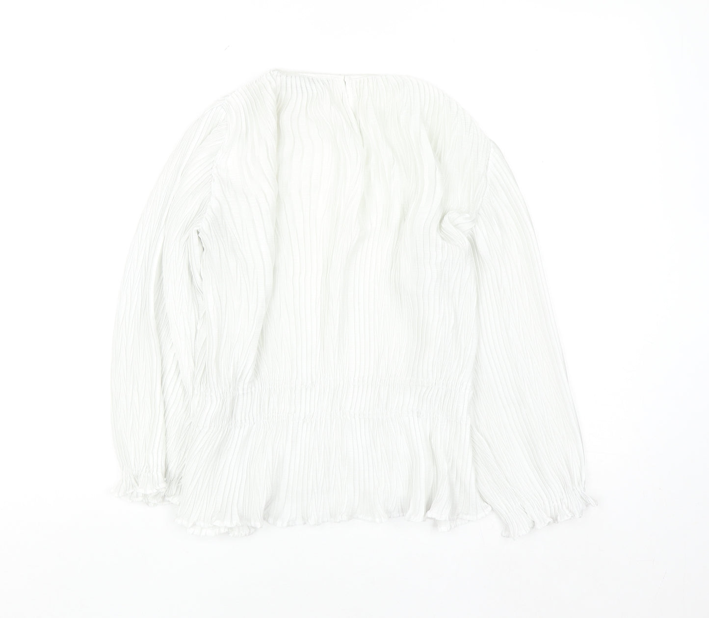 Primark Women’s White Long Sleeve Tunic Blouse Size 6