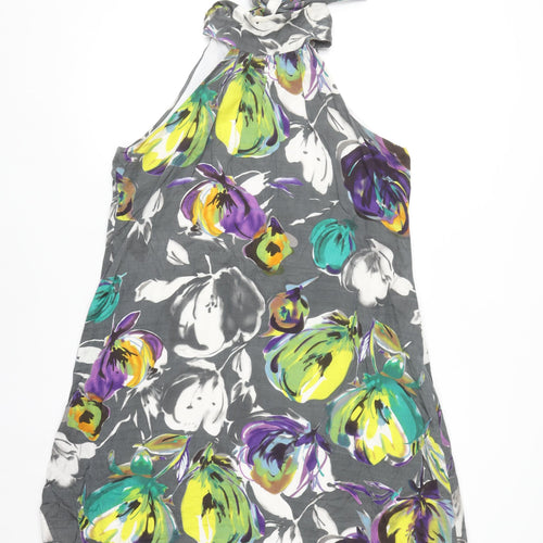 Dolce Vita Women’s Multicoloured Floral Halter Neck Shift Dress Size 12