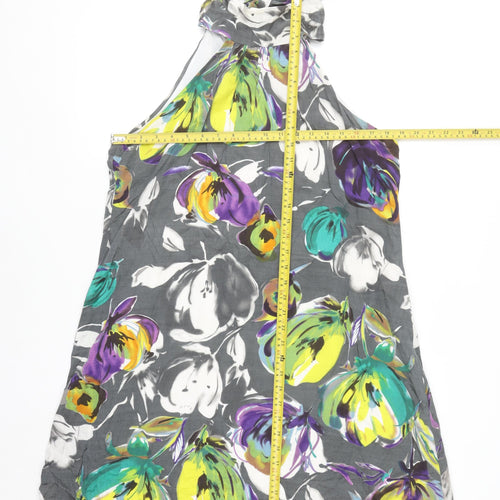Dolce Vita Women’s Multicoloured Floral Halter Neck Shift Dress Size 12