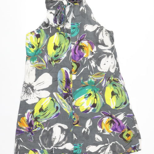 Dolce Vita Women’s Multicoloured Floral Halter Neck Shift Dress Size 12
