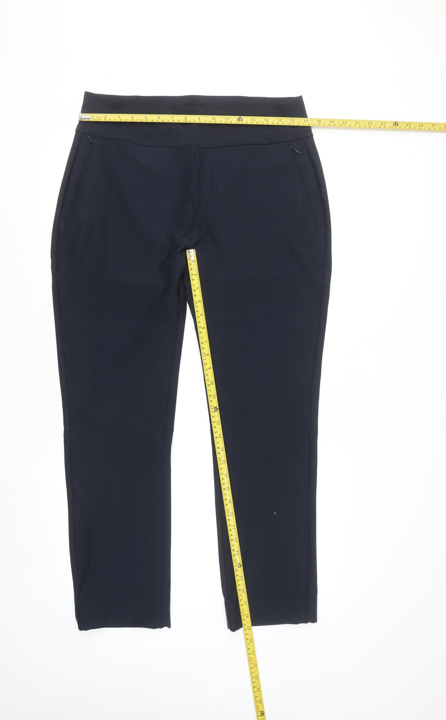 Green Lamb Womens Blue Size 14 Slim Stretch Trousers