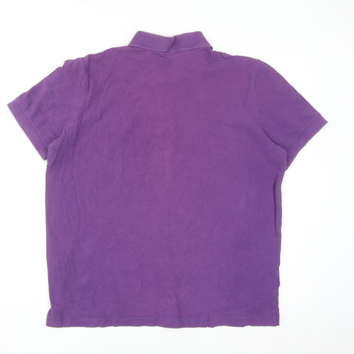 Hugo Boss Men’s Purple Cotton Short Sleeve Polo Shirt Size L