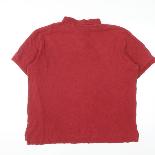 Ralph Lauren Men's Red Slim Fit 2XL Cotton Polo Shirt