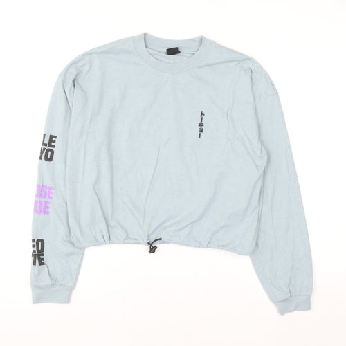 Urban Outfitters Blue Long Sleeve Graphic Tokyo Top Size S Unisex