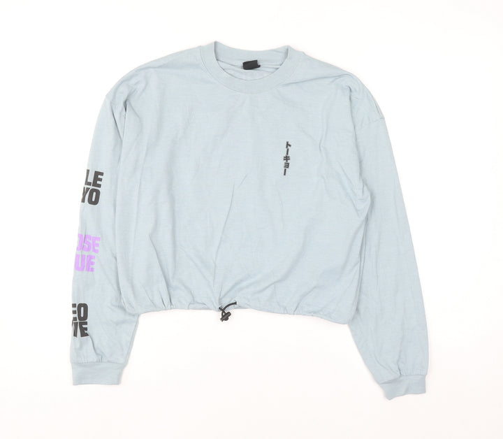 Urban Outfitters Blue Long Sleeve Graphic Tokyo Top Size S Unisex