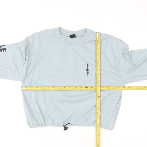 Urban Outfitters Blue Long Sleeve Graphic Tokyo Top Size S Unisex