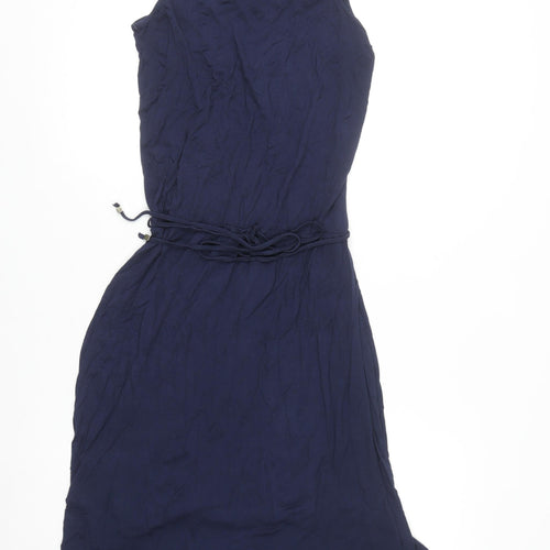 Next Women’s Blue Lace Top Hi-Low Fit & Flare Sleeveless Dress Size 10