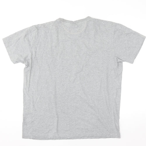 FILA Men's Grey XL Short Sleeve Cotton Graphic T-Shirt