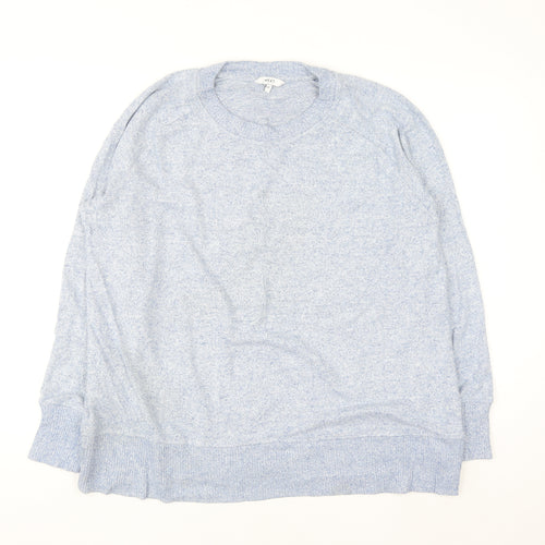 Next Women's Blue Crew Neck Long Sleeve Knit Jumper Size 20