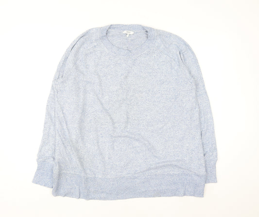 Next Women's Blue Crew Neck Long Sleeve Knit Jumper Size 20