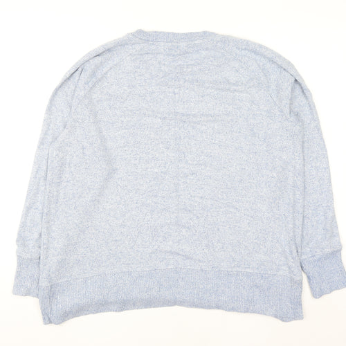 Next Women's Blue Crew Neck Long Sleeve Knit Jumper Size 20