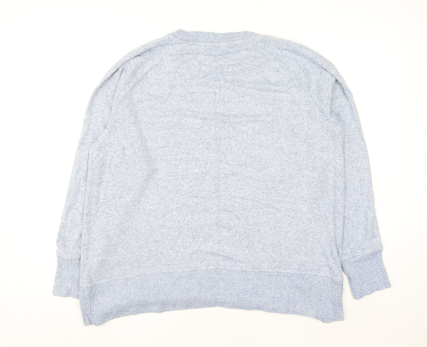 Next Women's Blue Crew Neck Long Sleeve Knit Jumper Size 20