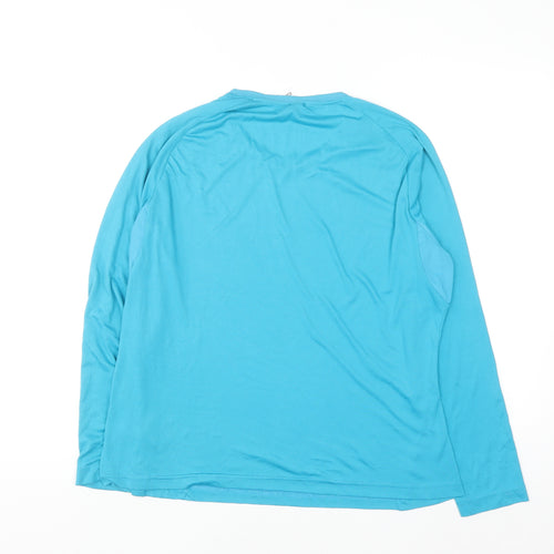 Decathlon Men’s Blue XL Long Sleeve Athletic Quick Dry Top