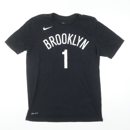 Nike Men's Black Brooklyn Nets Dri-FIT T-Shirt Size M Athletic Fit