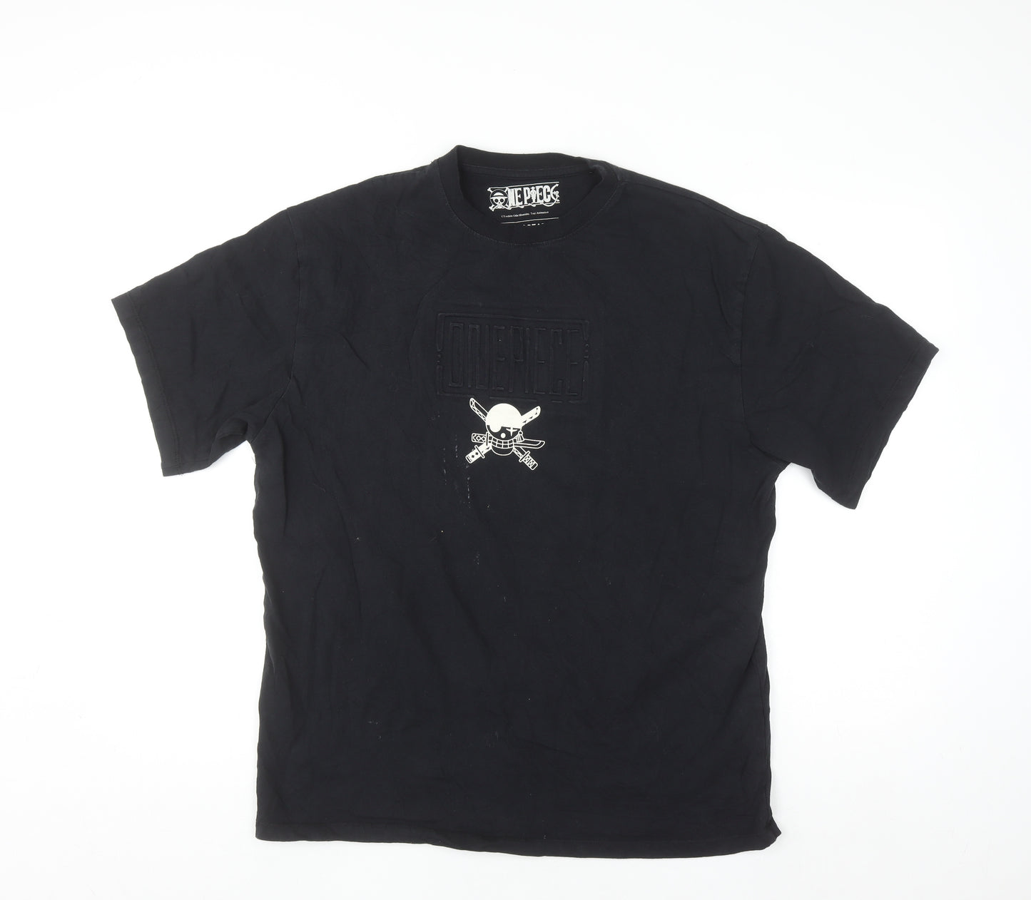 Pull & Bear One Piece Roronoa Zoro Black Men's Anime T-Shirt M