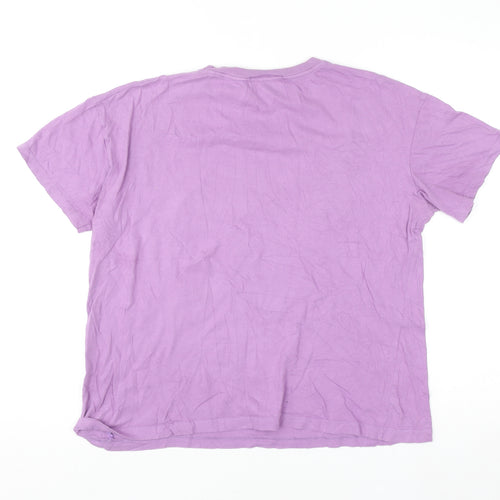 Pull & Bear Women Purple Beetlejuice Graphic T-Shirt Size 12