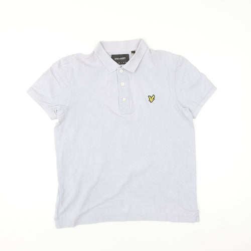 Lyle & Scott Men's Grey M Cotton Polo Shirt Short Sleeve Classic Fit