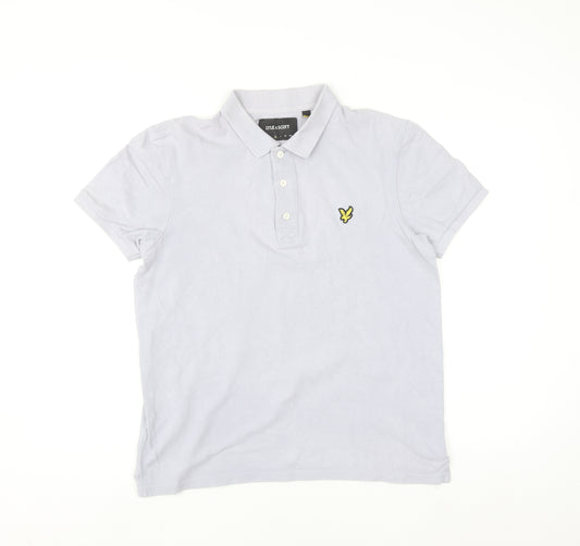 Lyle & Scott Men's Grey M Cotton Polo Shirt Short Sleeve Classic Fit