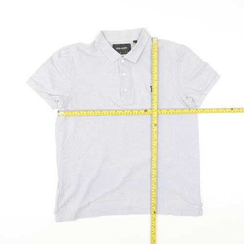 Lyle & Scott Men's Grey M Cotton Polo Shirt Short Sleeve Classic Fit