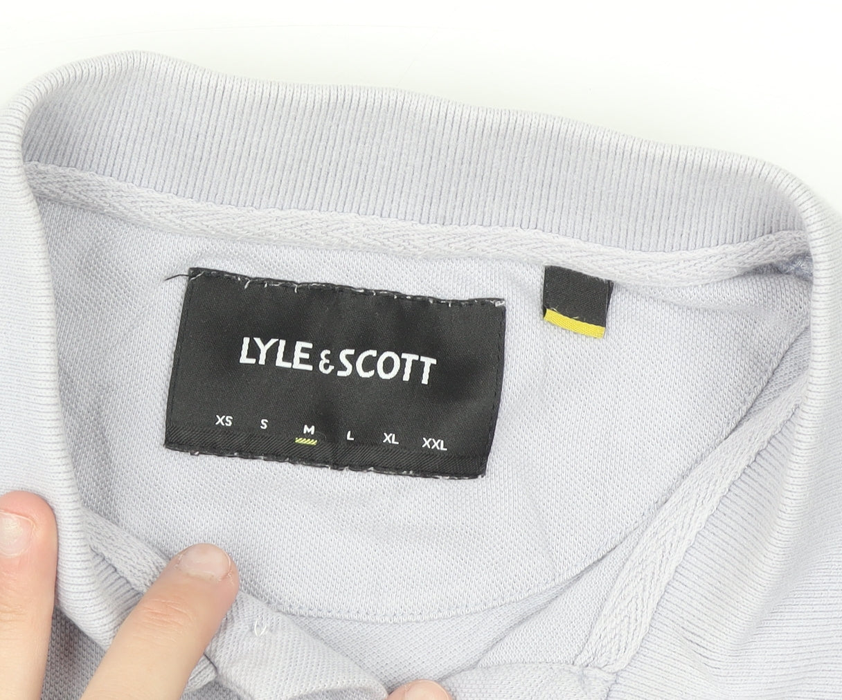 Lyle & Scott Men's Grey M Cotton Polo Shirt Short Sleeve Classic Fit