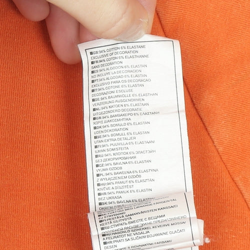 Nike Men's Orange Pullover Sweatshirt Size L Crew Neck Sports Top